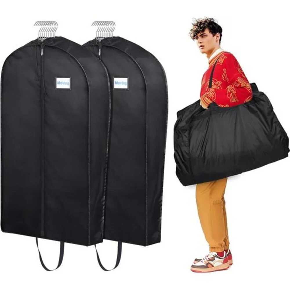 Garment Bags for Travel Large Capacity Hanging Clothes Suit Covers Waterproof 2